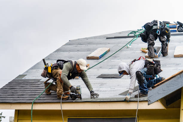 Professional Roofing technician working in Linden, PA